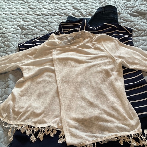 Jeans, shirt, cardigan outfit - Picture 4 of 4